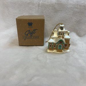 AVON Gift Collection Snow Frost Falls Victorian Village Light Cover ‎ - House